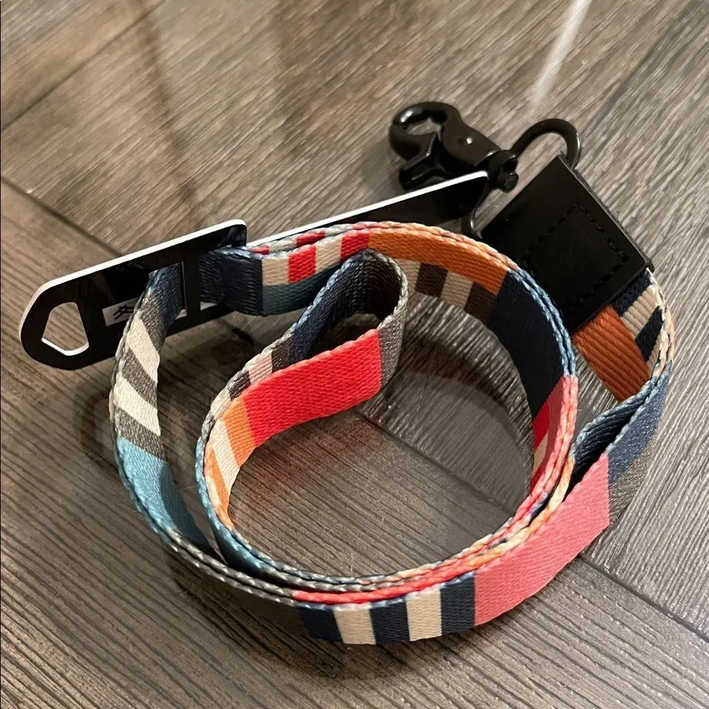 THREAD NECK LANYARD BRIGHTON Colorful Striped Lanyard